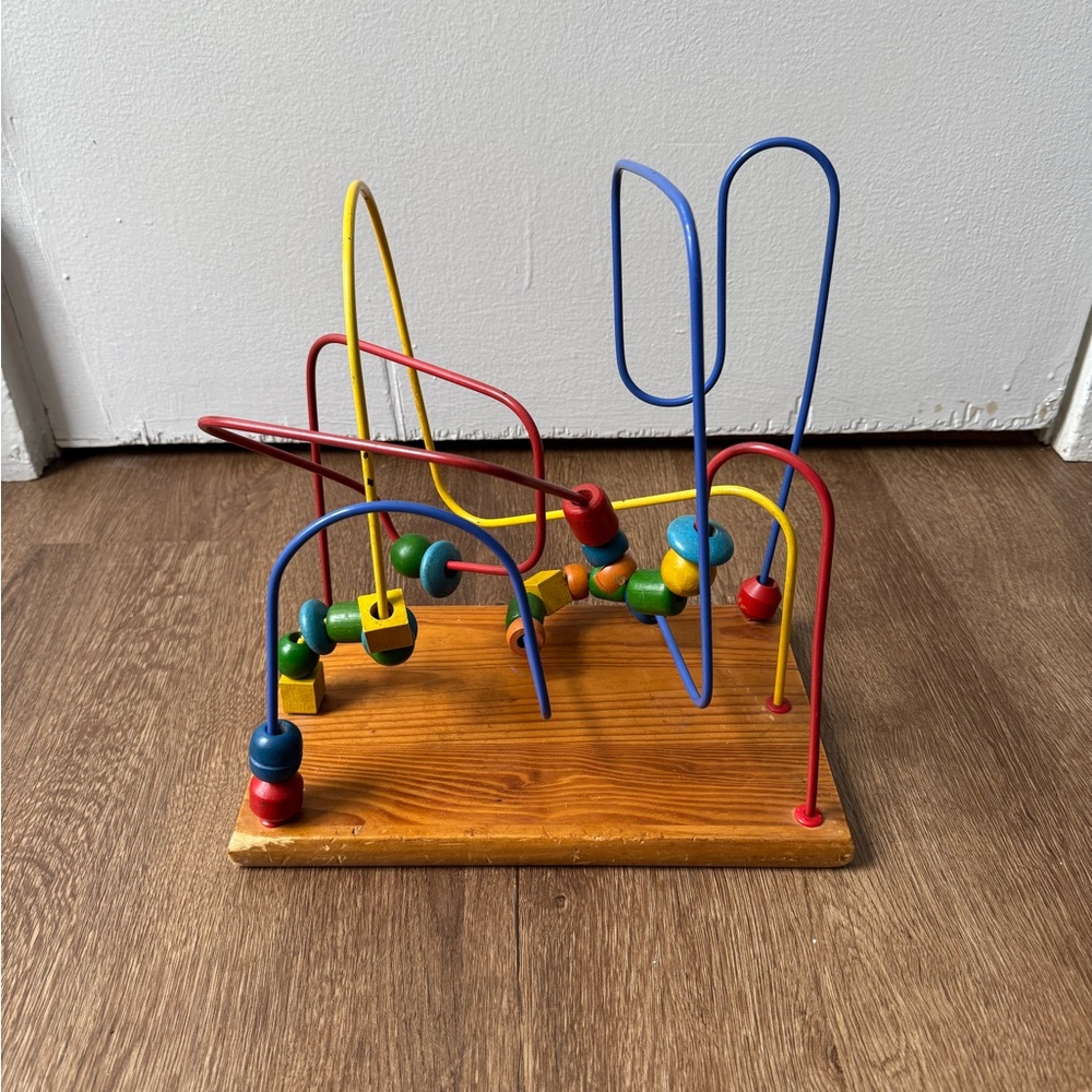 Vintage Bead Maze Toy